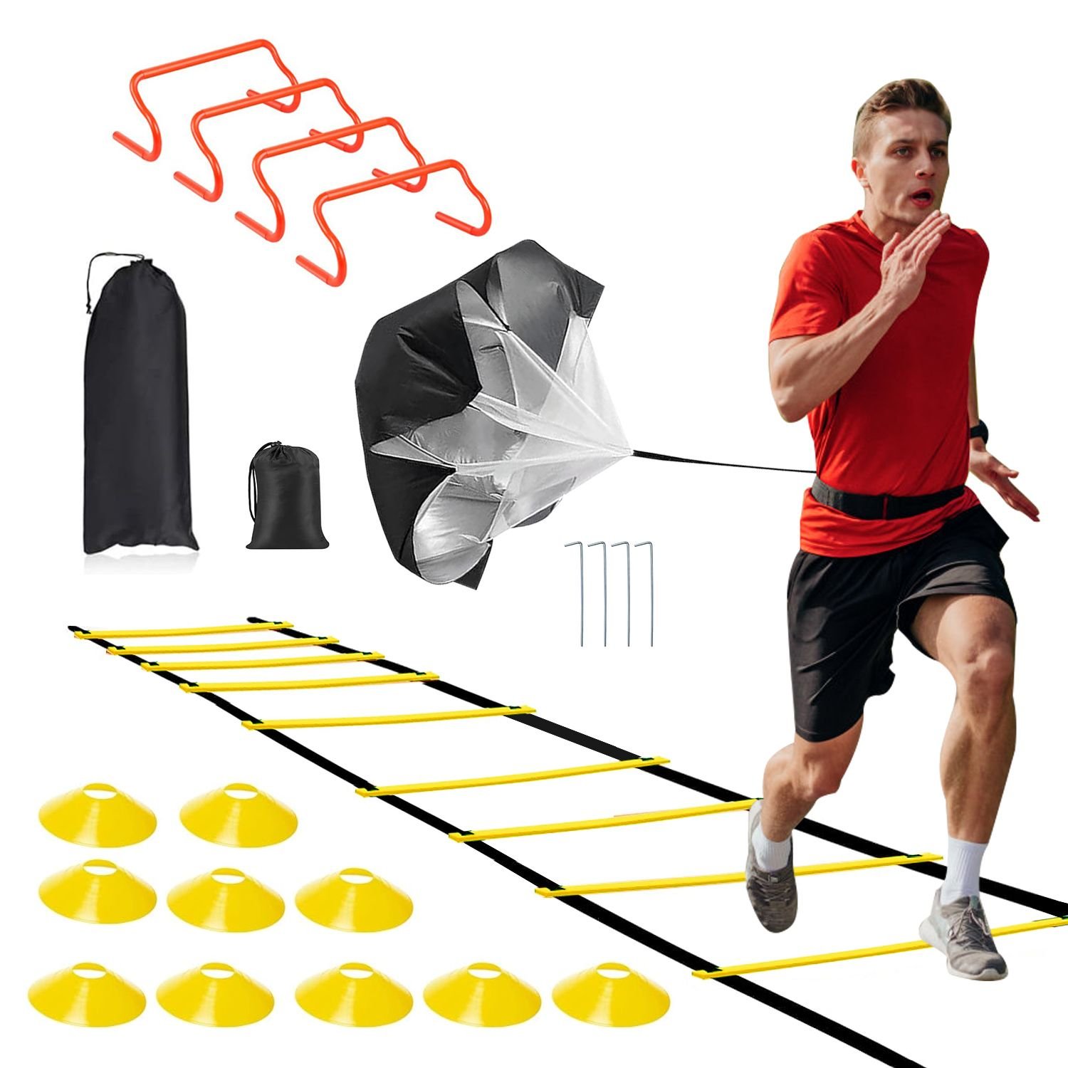 Speed Agility Training Equipment Set For Pro Beginner Including Cones ...