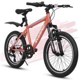 20 Inch Bike Kids Bicycle Kids Montain Bike Gear 7 Speed Bike for Boys and Girls