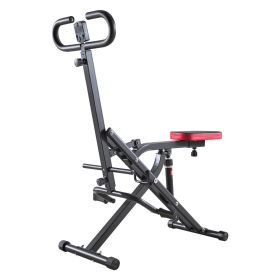 VEVOR Squat Machine, Deep Squat Rowing Machine for Home, Easy Setup & Foldable Exercise Equipment