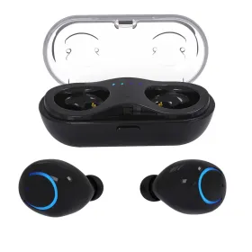 Wireless TWS Stereo Earbuds Earphones Headphone Headset (Option: Black)