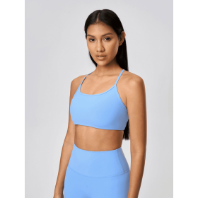 JupiterGear Crisscross Cami (Color: Light Blue, size: 6)