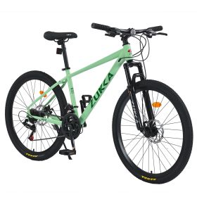 Mountain Bike for Men and Women 26 inch 24 Speed Suspension Fork KENDA Tires (Color: as Pic)